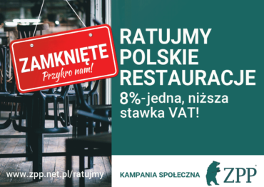 ZPP: Ratujmy polskie restauracje