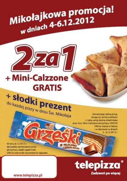 Telepizza z niespodziankami na Mikołajki