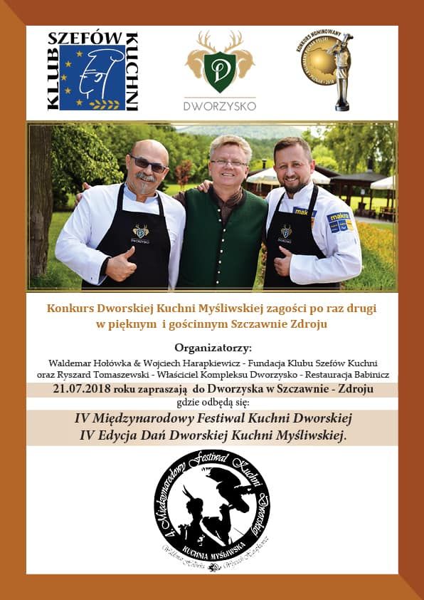 Już w sobotę 4. Międzynarodowy Festiwal Kuchni Dworskiej