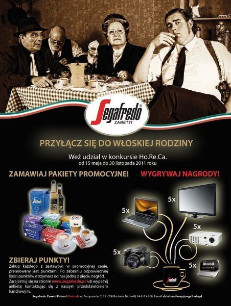 ?Przyłącz się do włoskiej rodziny? Segafredo Zanetti