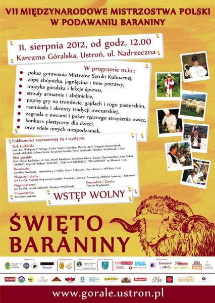 W sobotę VII Mistrzostwa Polski w Podawaniu Baraniny