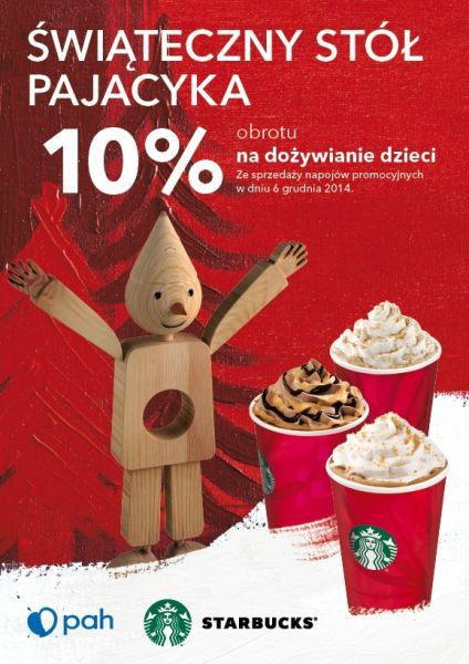 Starbucks® partnerem akcji „Świąteczny Stół Pajacyka”