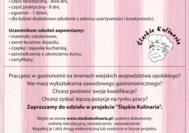 „Śląskie Kulinaria” – darmowe szkolenie dla gastronomii