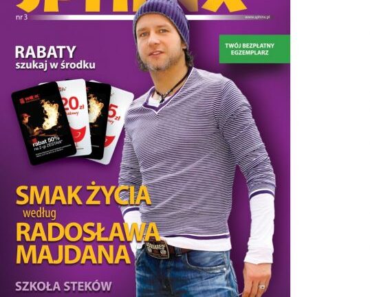 Radosław Majdan promuje nowe Sphinx Menu
