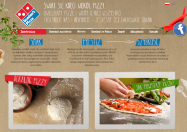 Nowa strona sieci Domino’s Pizza