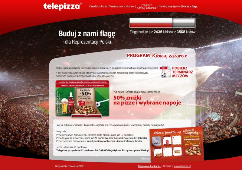 Telepizza z ofertą dla kibiców na EURO 2012