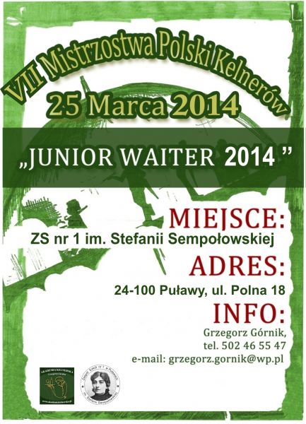 Mistrzostwa Polski Junior Waiter 2014