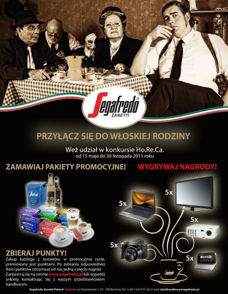 Zostań członkiem włoskiej rodziny Segafredo Zanetti