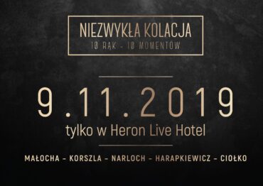 Kolacja 10 rąk – 10 momentów w Heron Live Hotel