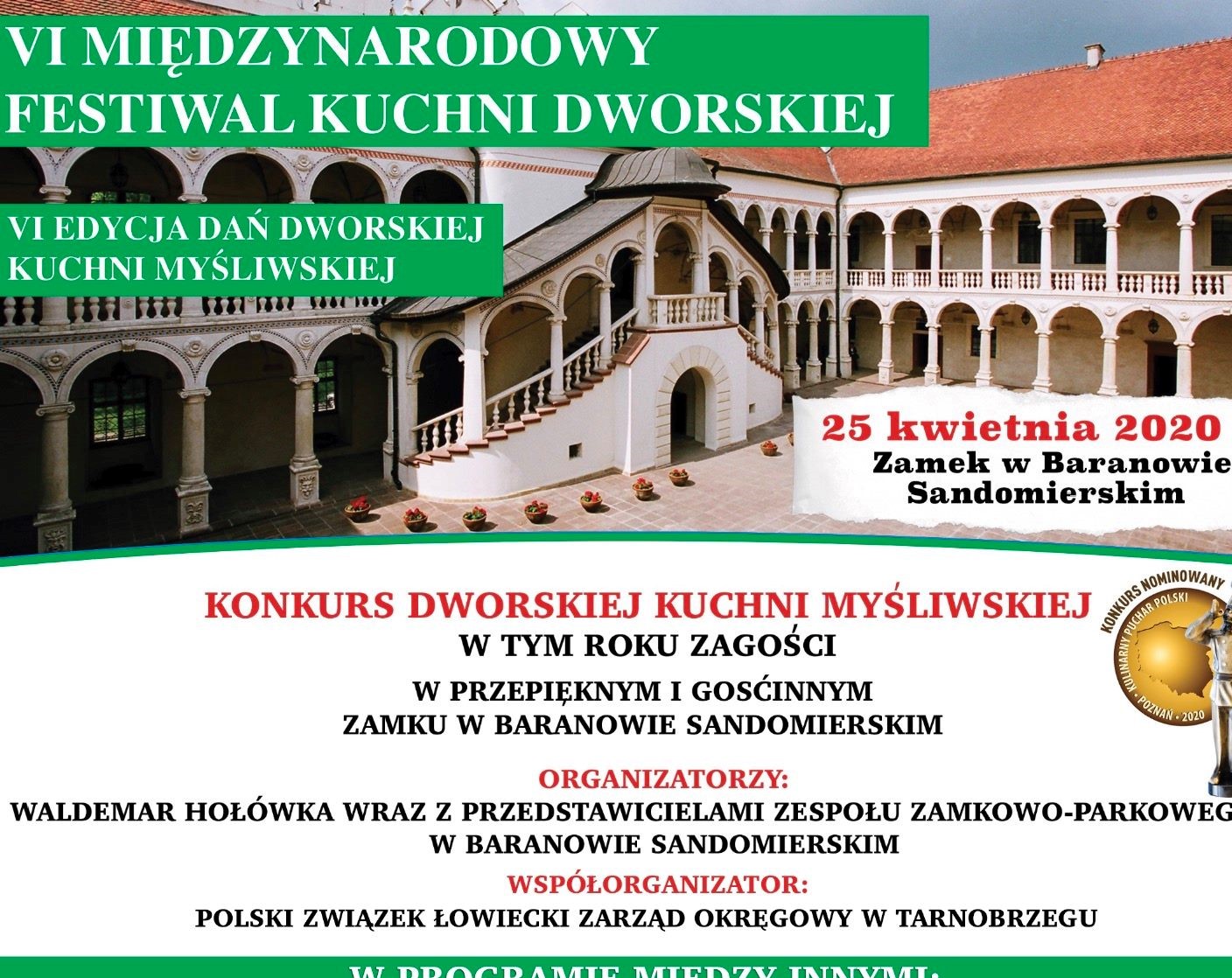 Międzynarodowy Festiwal Kuchni Dworskiej w Zamku w Baranowie Sandomierskim