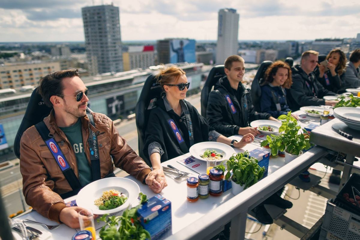 PODNIEBNY LUNCH BARILLA IN THE SKY W WARSZAWIE