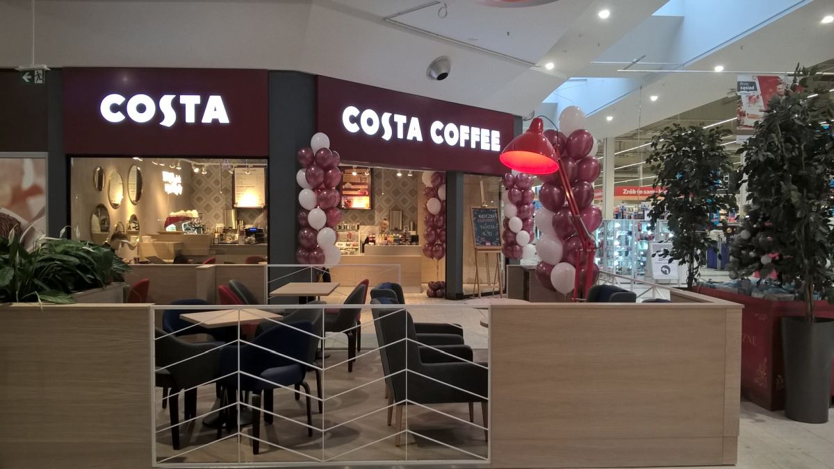 Costa Coffee w Pasażu Tesco w Krakowie