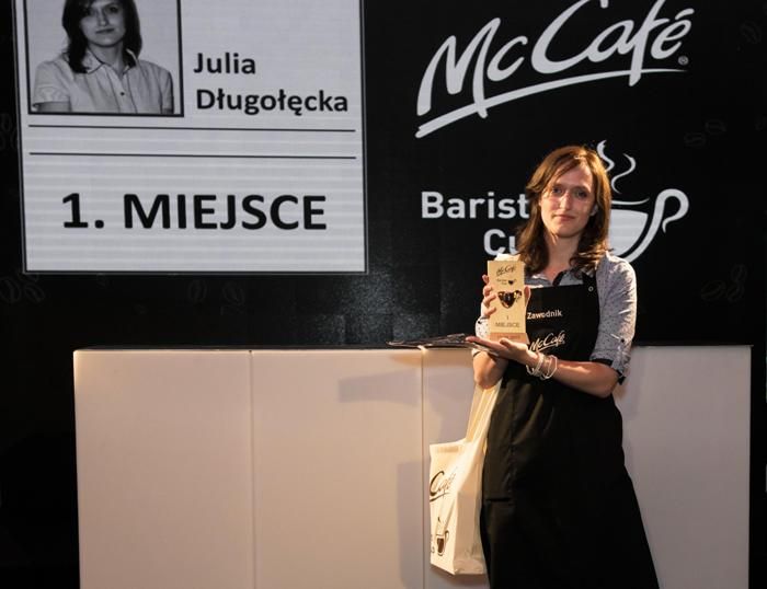 Julia Długołęcka zwycięzcą McCafé Barista Cup
