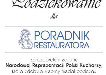 Poradnik Restauratora wyróżniony