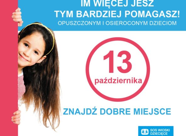 Im więcej jesz tym bardziej pomagasz - 5. edycja ogólnopolskiej Akcji SOS Wiosek Dziecięcych