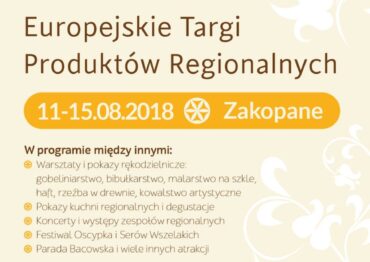 IX Europejskie Targi Produktów Regionalnych