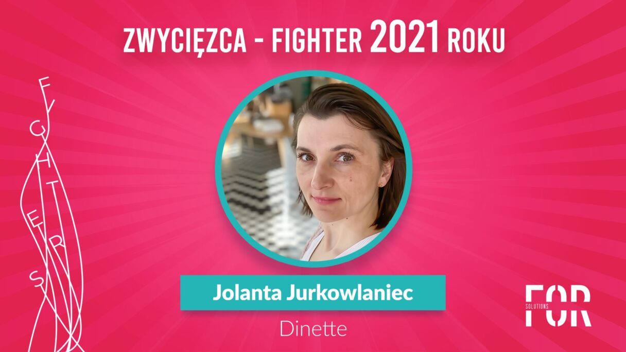 Jolanta Jurkowlaniec z restauracji Dinette Fighterem 2021