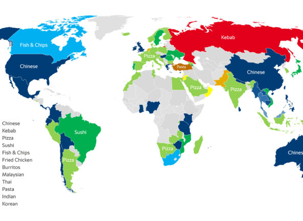 Różnorodność: Ulubione jedzenie na wynos na świecie