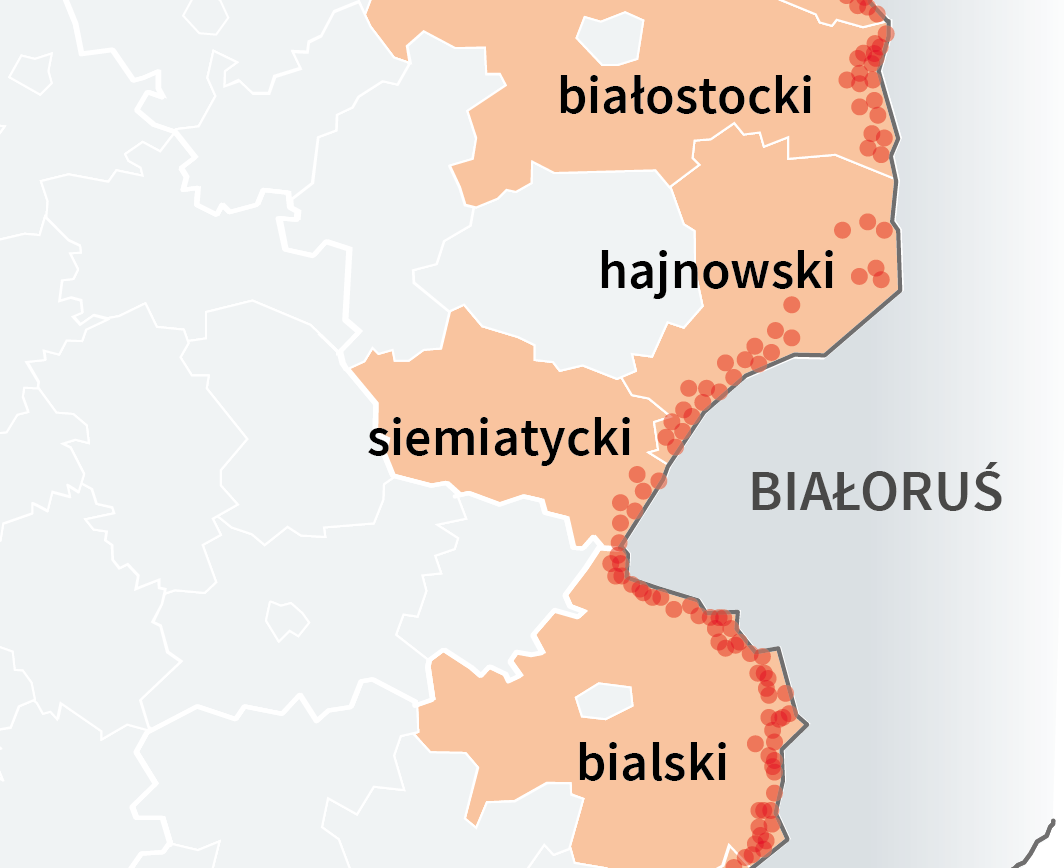 Kto pomoże gastro? Przedłużony stan wyjątkowy na granicy z Białorusią