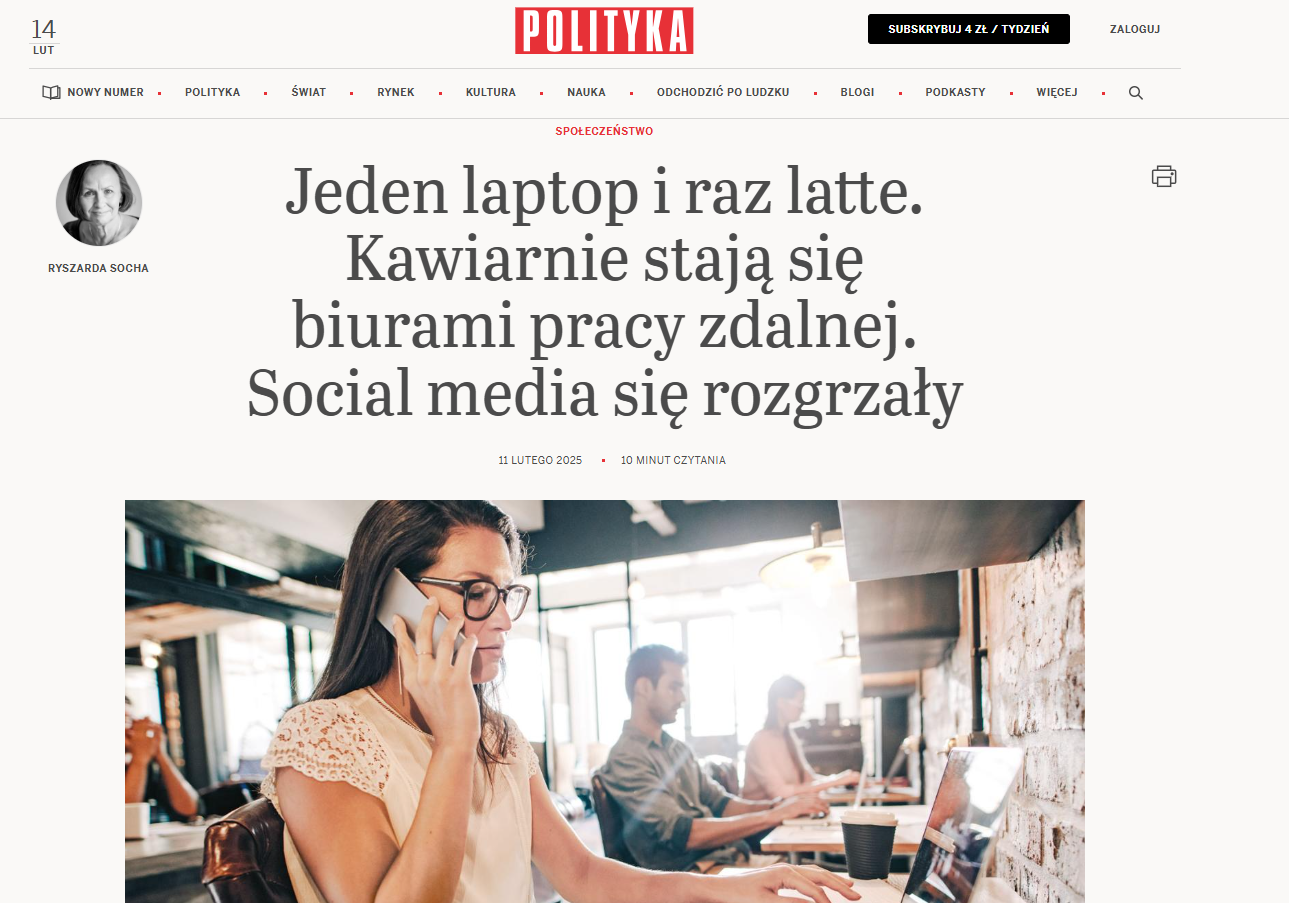 „Poradnik Restauratora” cytowany w tygodniku „Polityka”