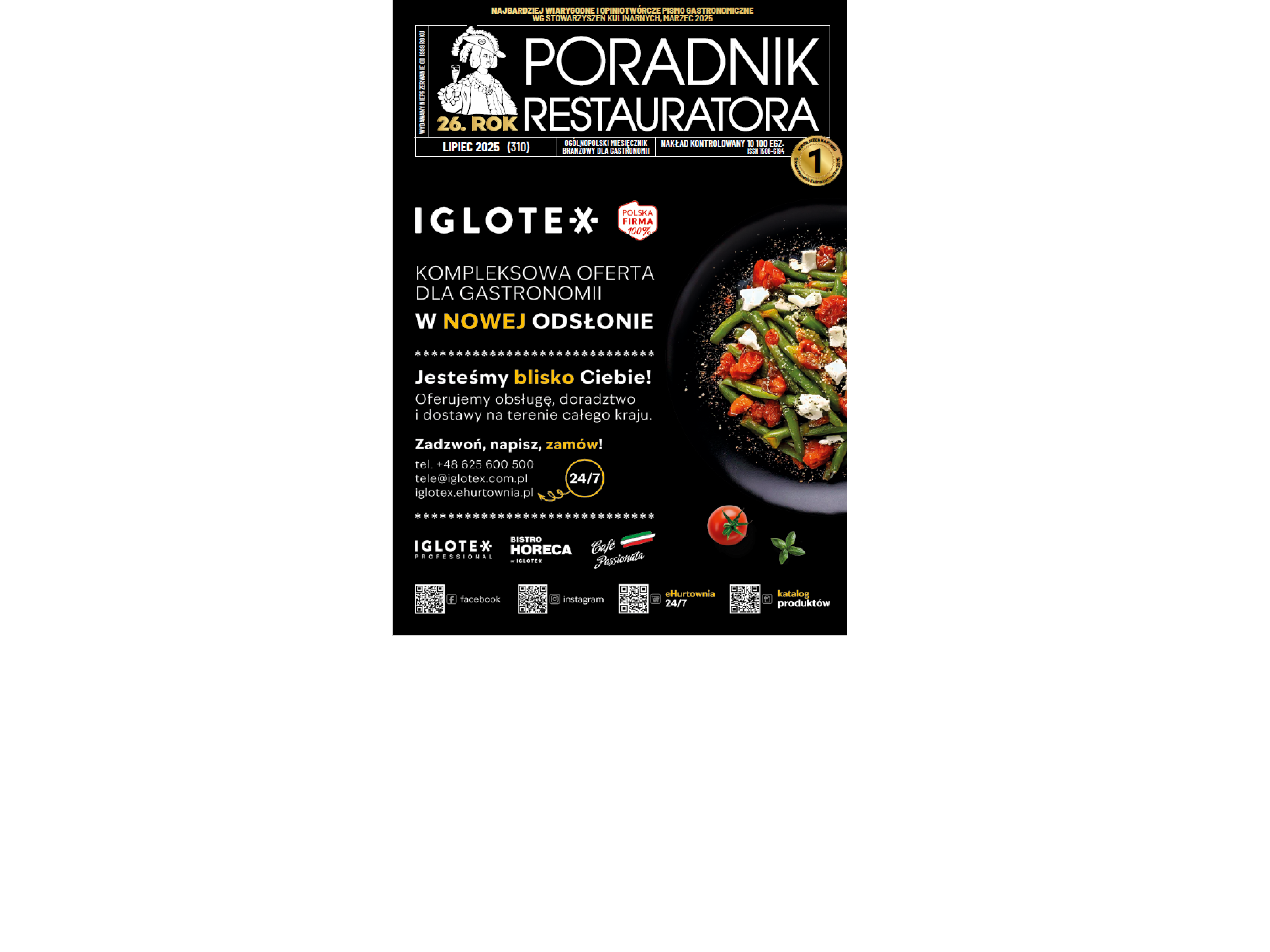 Lipcowy numer „Poradnika Restauratora” już w dystrybucji