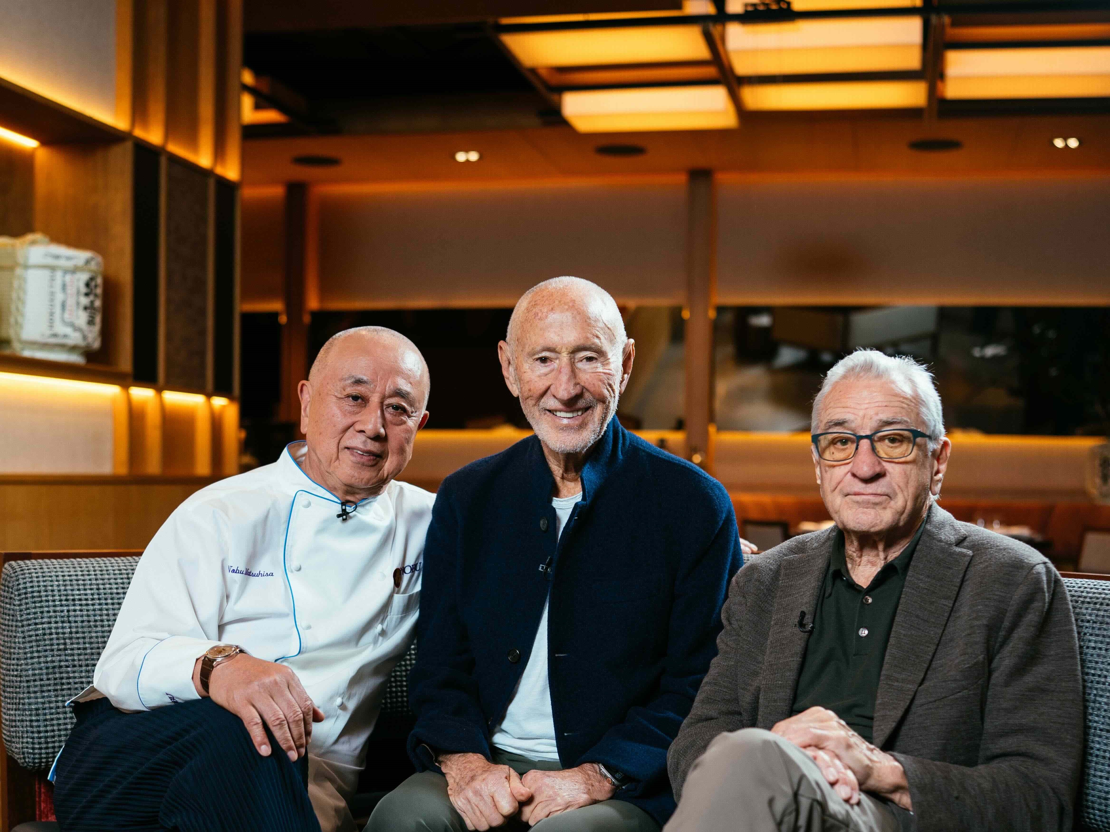 Robert De Niro, Matsuhisa i Meir Teper świętowali ceremonię sake w hotelu Nobu w Warszawie
