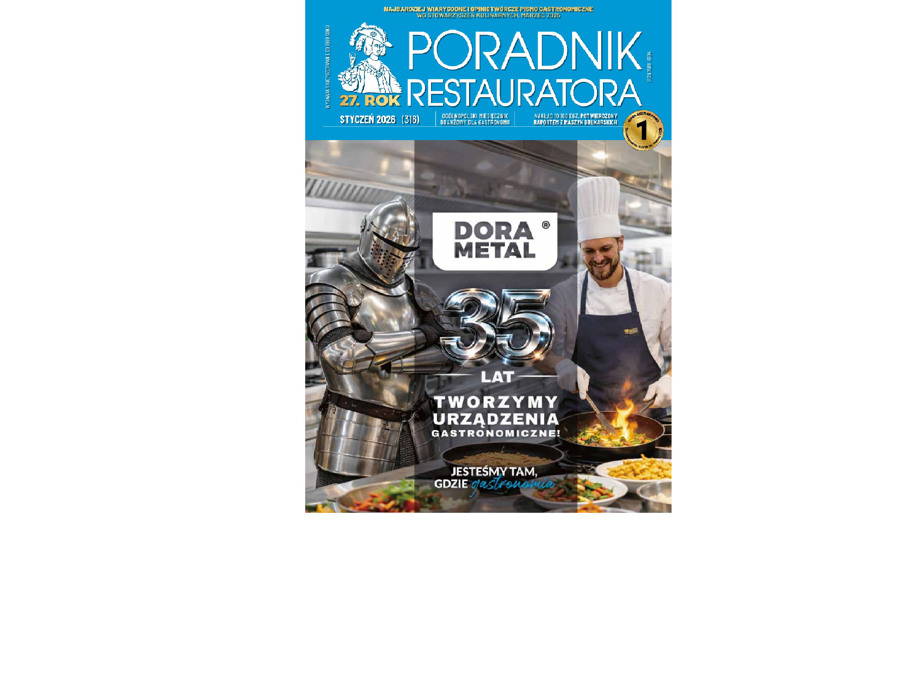 Styczniowy numer „Poradnika Restauratora” już w dystrybucji