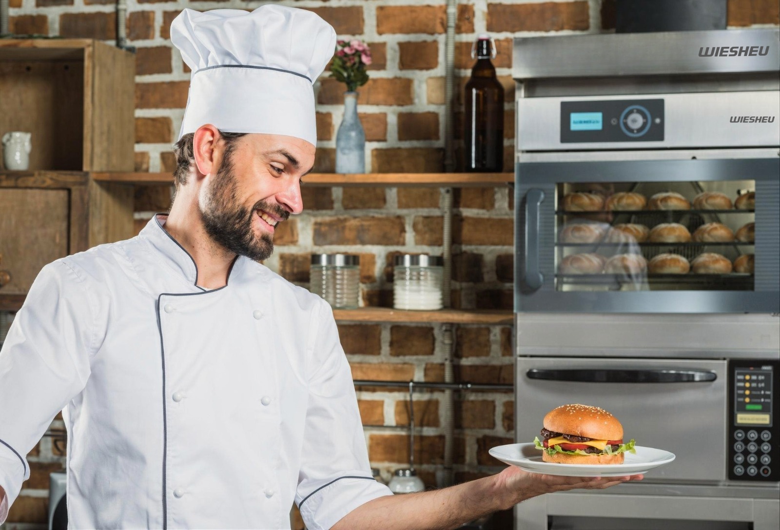 Piec piekarniczy w barze i restauracji