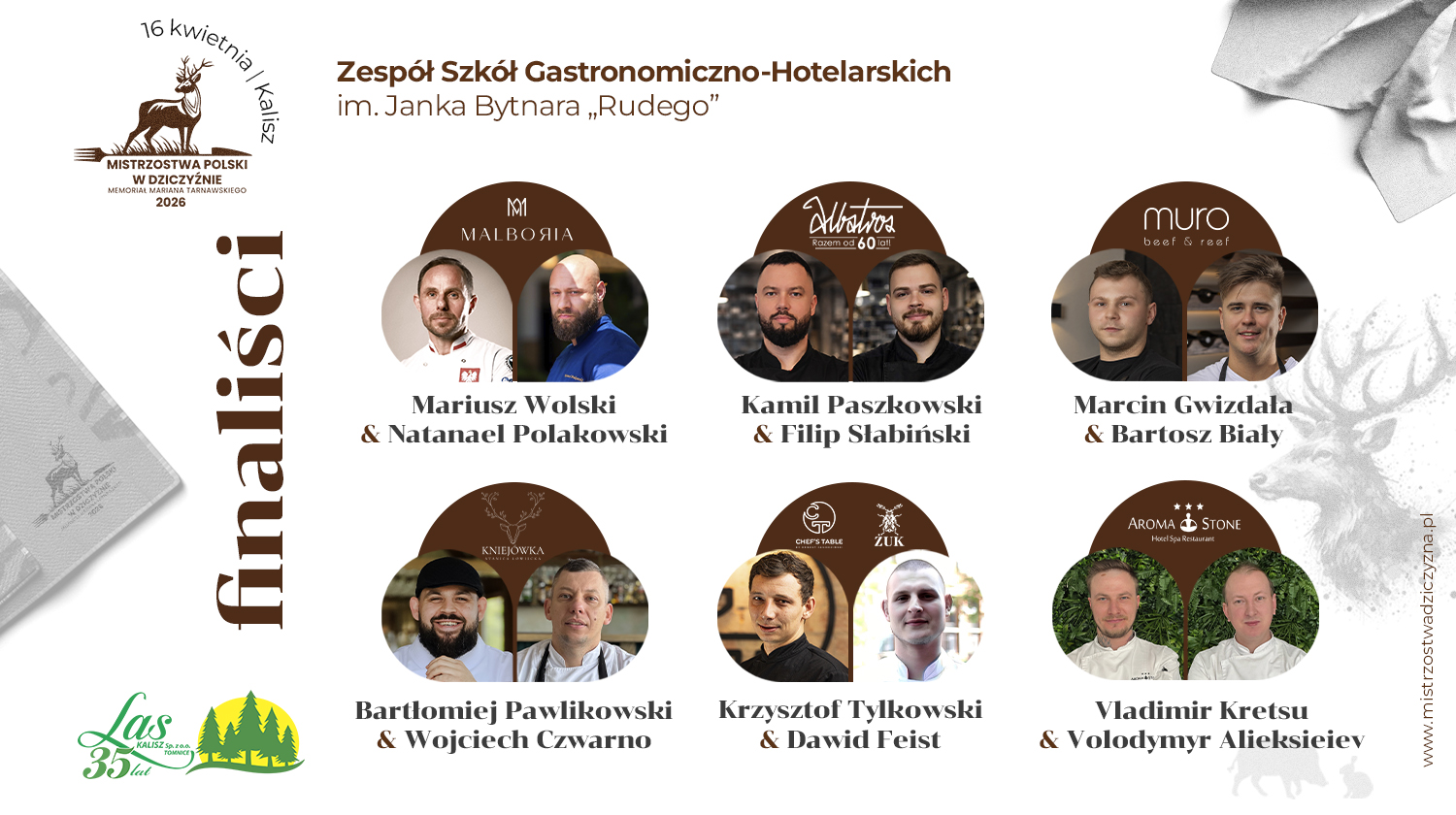 Jurorzy i finaliści V edycji Mistrzostw Polski w Dziczyźnie