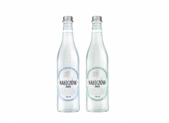 Cisowianka niegazowana i gazowana 0,5 l szkło